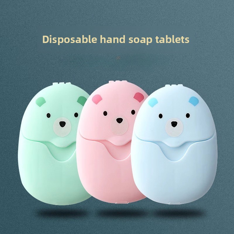 Biodegradable Soap Camp - 50/150Pcs 여행 비누 시트 휴대용 비누