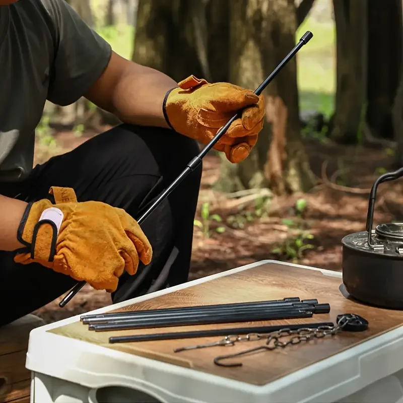 Camping Cooking Multi Tool - 야외 대형 모닥불 삼각대 휴대용 캠핑