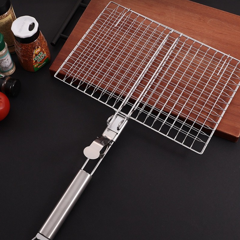 Camping Cooking Grill - 1세트 바베큐 그릴망 BBQ 메쉬 핸들