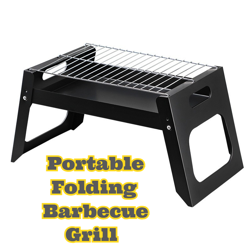 Camping Cooking Grill - 휴대용 숯불 바베큐 그릴 접이식 컴팩트