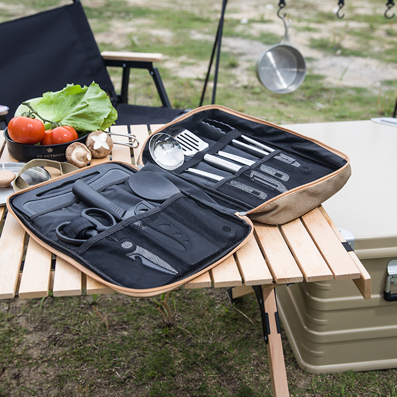 8pcs 캠핑 주방 조리기구 세트 휴대용 가방 야외 여 - Camping Cooking Survival 리뷰 및 가격