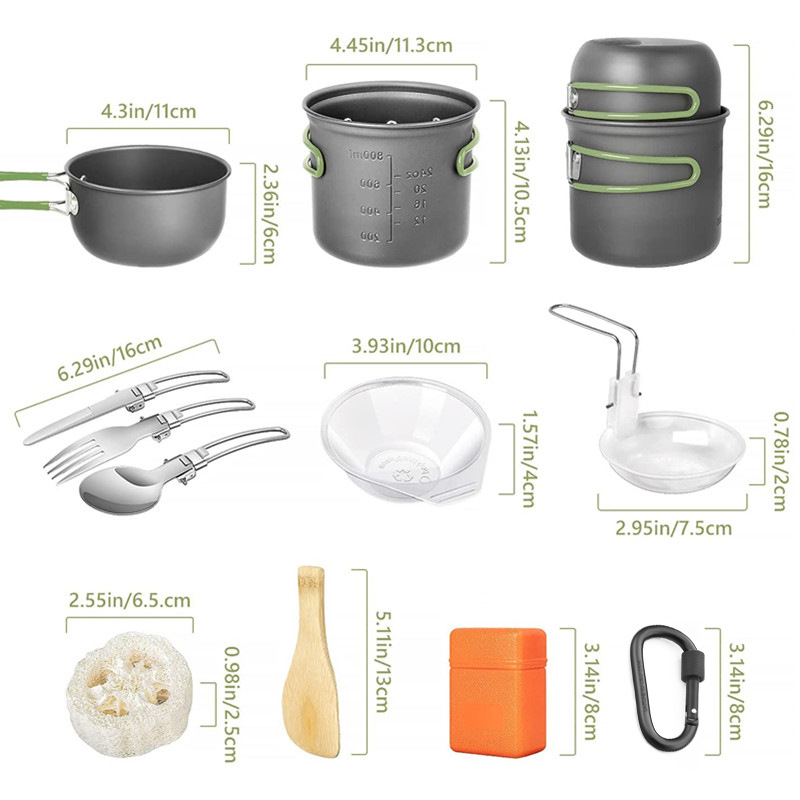 캠핑 조리기구 세트, 스토브와 그릇이 포함된 캠핑 냄비 - Camping Cooking Multi Tool 리뷰 및 가격