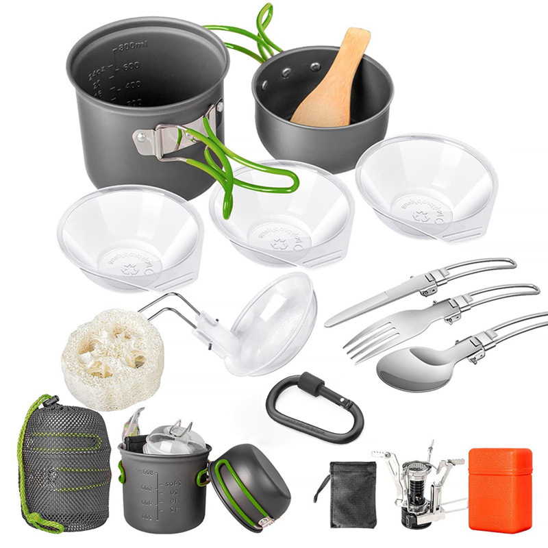 캠핑 조리기구 세트, 스토브와 그릇이 포함된 캠핑 냄비 - Camping Cooking Multi Tool 리뷰 및 가격