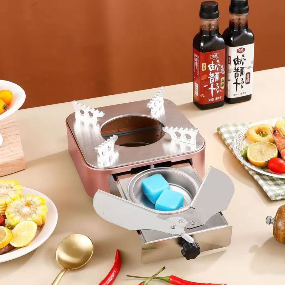 휴대용 사각 스테인리스 스틸 알코올 스토브 서랍형 실버 - Camping Cooking Alcohol 리뷰 및 가격