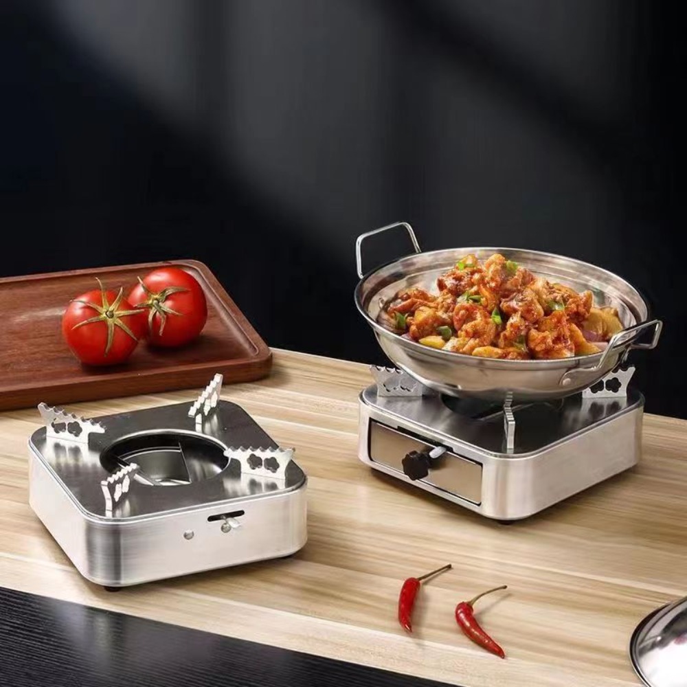 휴대용 사각 스테인리스 스틸 알코올 스토브 서랍형 실버 - Camping Cooking Alcohol 리뷰 및 가격