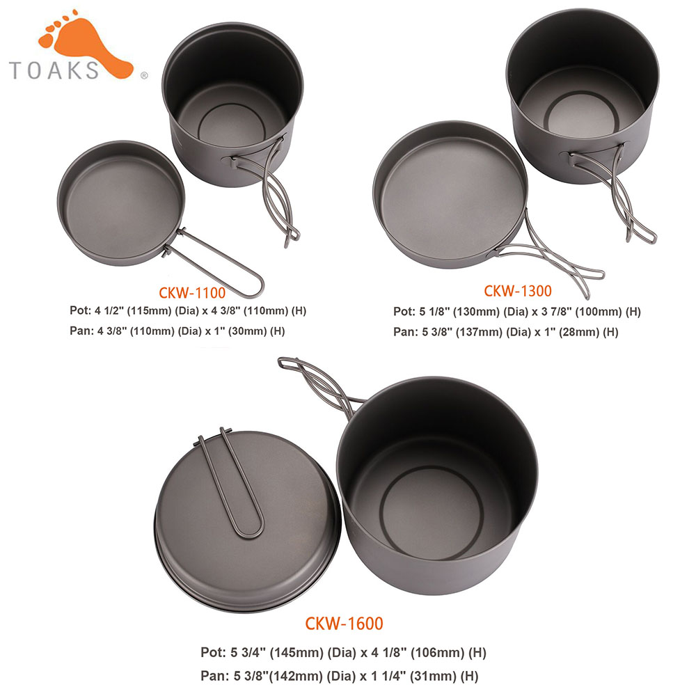 TOAKS 초경량 티타늄 냄비 프라이팬 조리기구 세트, - Mess Kit Titanium 리뷰 및 가격