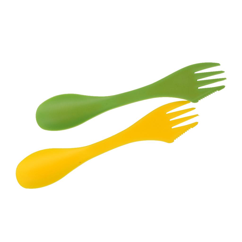 다용도 캠핑 식기 세트 플라스틱 스포크 포크 커틀러리  - Camping Cooking Multi Tool 리뷰 및 가격