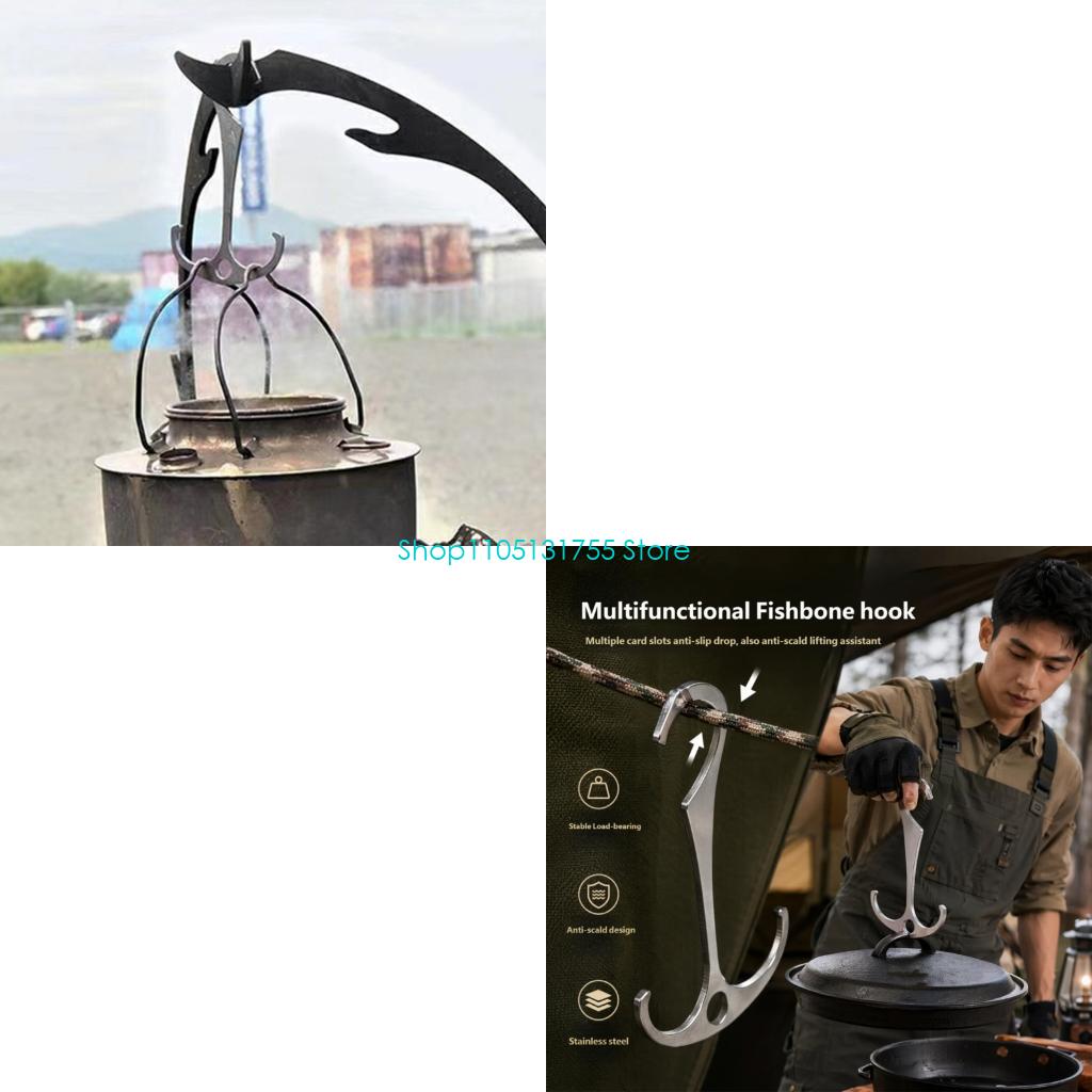 K0EF 조리 공간 보관 고리 중간 구멍이 있는 금속  - Camping Cooking Accessories 리뷰 및 가격