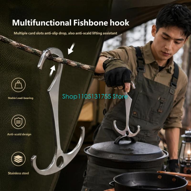 K0EF 조리 공간 보관 고리 중간 구멍이 있는 금속  - Camping Cooking Accessories 리뷰 및 가격