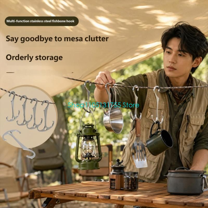 K0EF 조리 공간 보관 고리 중간 구멍이 있는 금속  - Camping Cooking Accessories 리뷰 및 가격