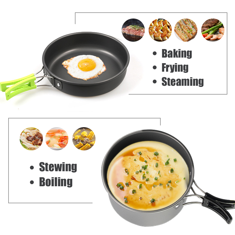 WESTTUNE 캠핑 조리기구 키트 알루미늄 야외 휴대 - Camping Cooking Survival 리뷰 및 가격