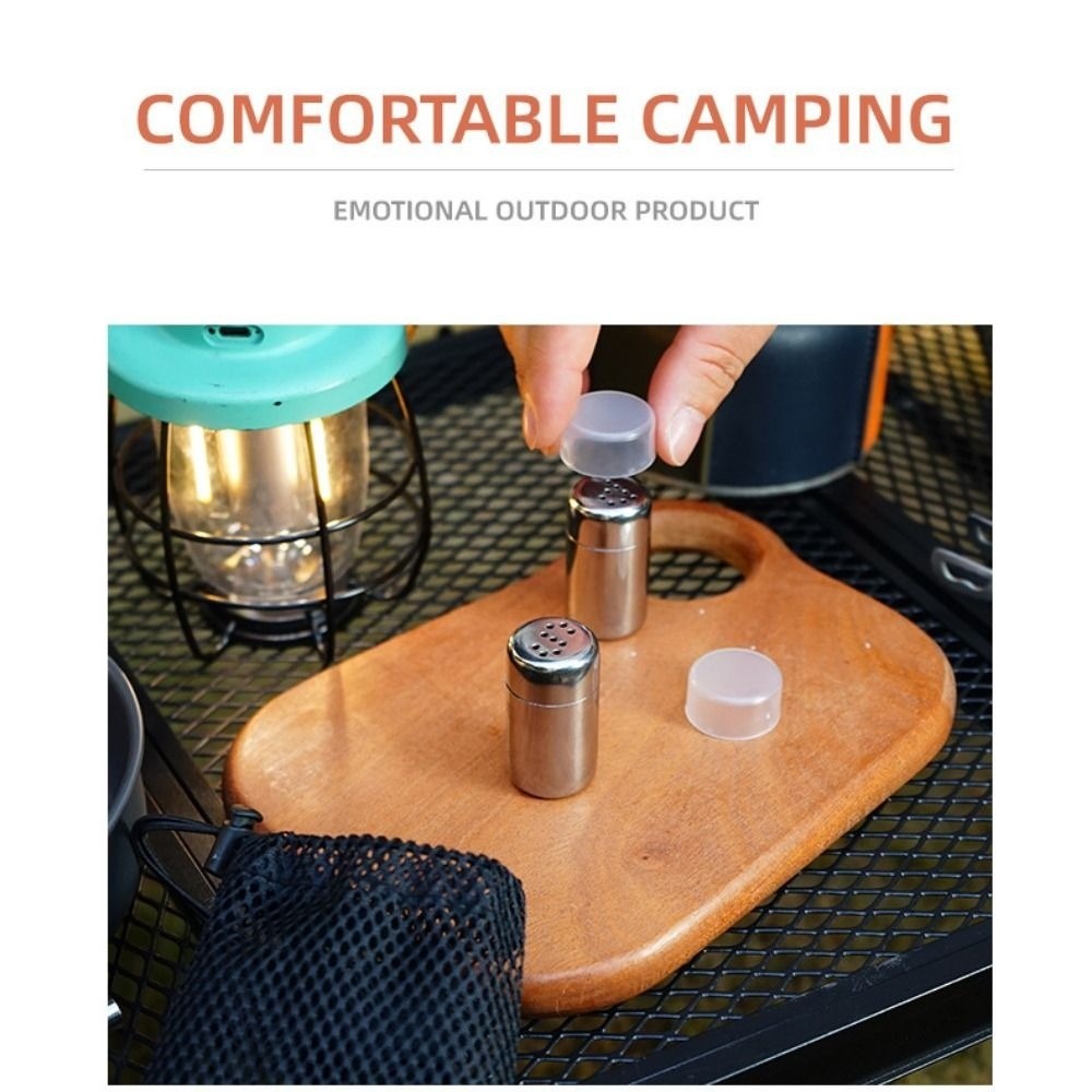 스테인리스 캠핑 양념병 2개(뚜껑 포함), 후추통(보관 - Camping Cooking Multi Tool 리뷰 및 가격