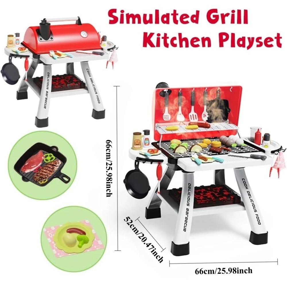 바베큐 그릴 장난감 세트 어린이용 BBQ 놀이 주방 놀 - Camping Cooking Kids 리뷰 및 가격