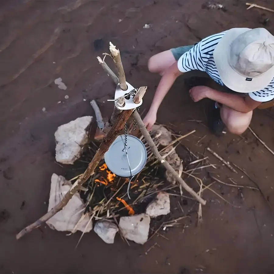 스테인레스 스틸 휴대용 캠핑 삼각대 걸이 조절 체인,  - Camping Cooking Multi Tool 리뷰 및 가격