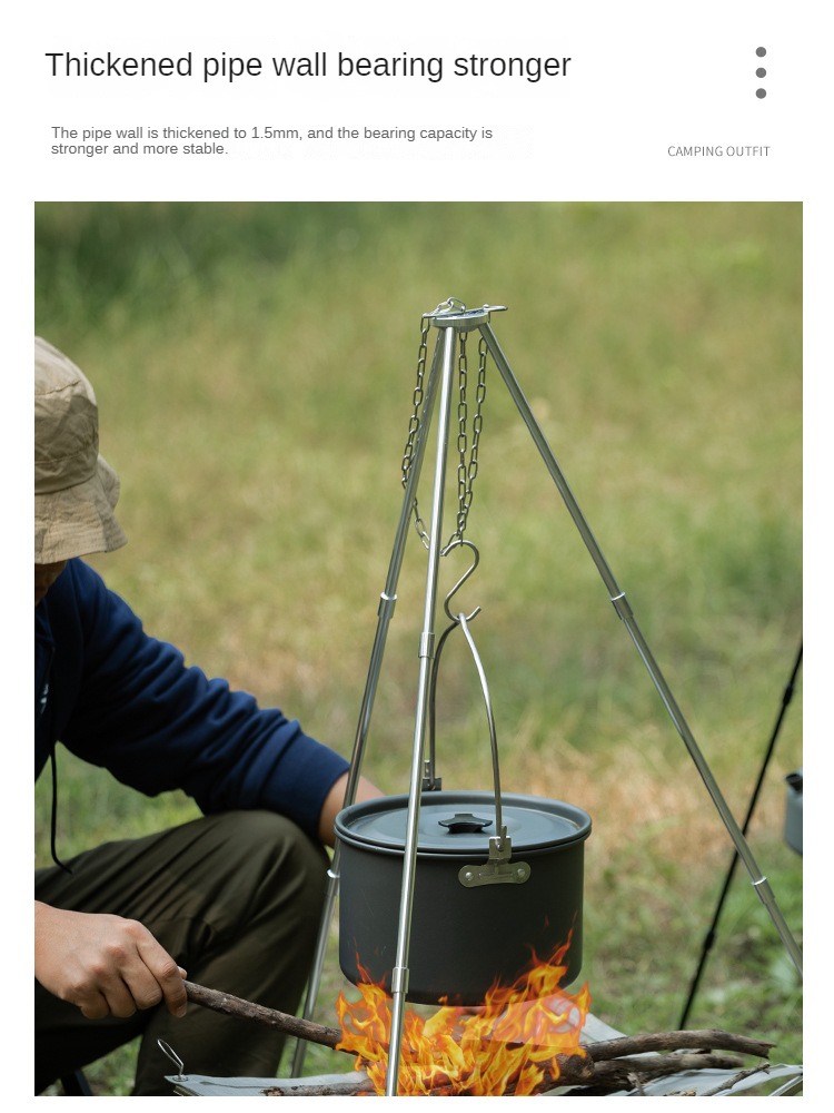 캠핑 모닥불 삼각대, 휴대용 삼각 지지대, 캠핑 모닥불 - Camping Cooking Multi Tool 리뷰 및 가격