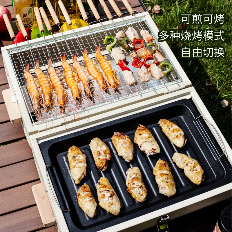 바베큐 오븐 가정용 그릴 휴대용 야외 캠핑용 무연 그릴 - Camping Cooking Grill 리뷰 및 가격