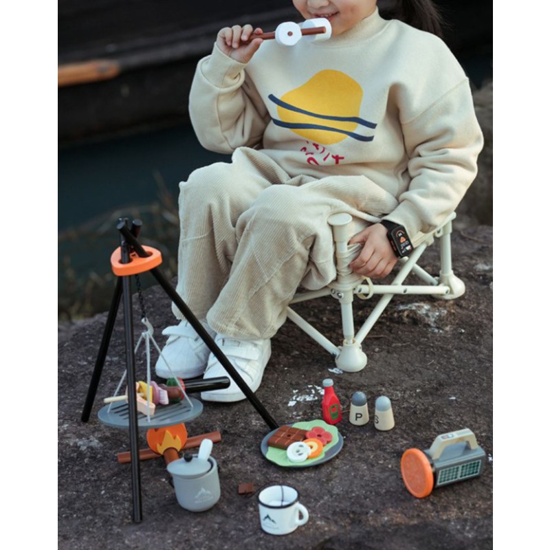 나무 캠핑 놀이 세트 어린이 야외 피크닉 바베큐 장난감 - Camping Cooking Kids 리뷰 및 가격