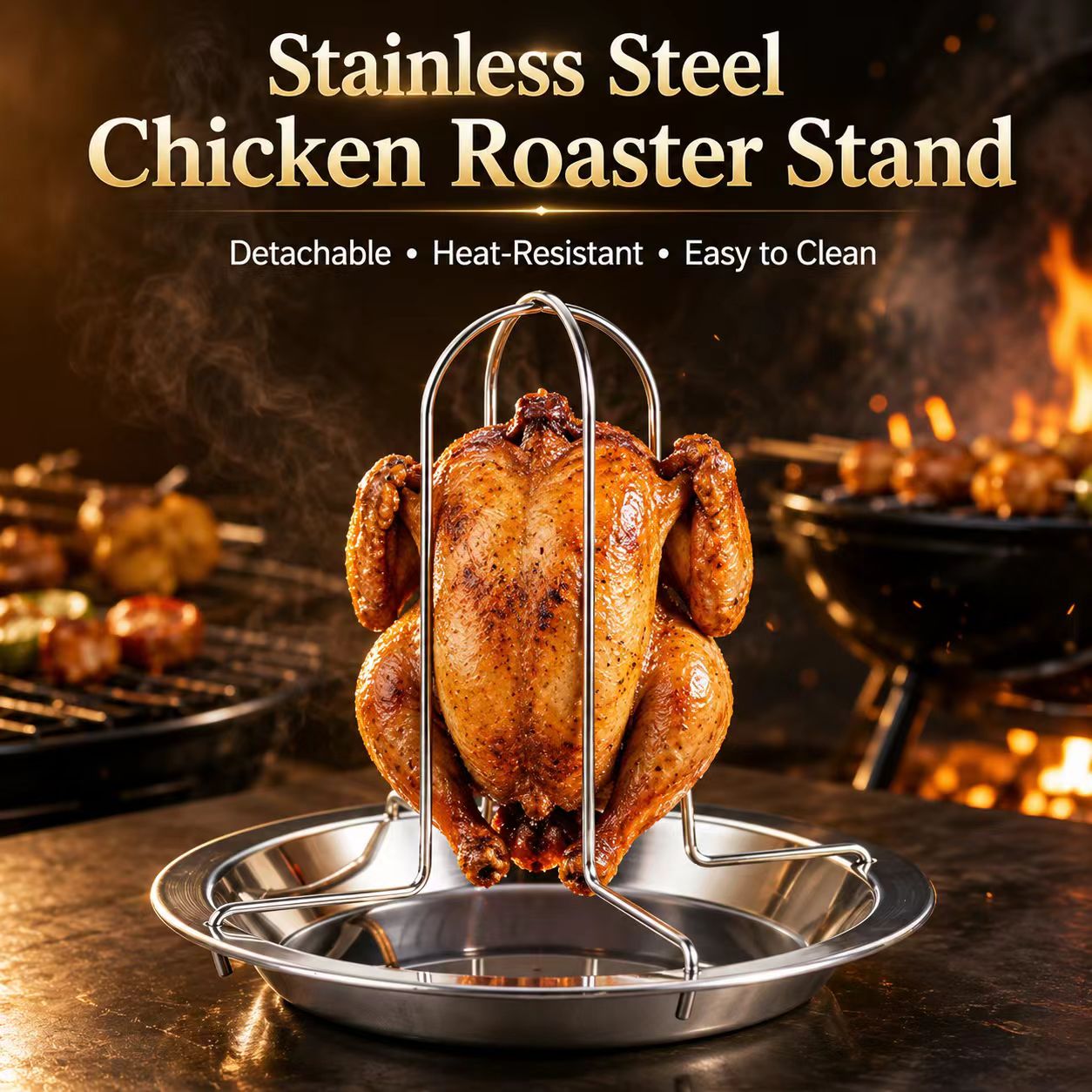 휴대용 통닭 바베큐 그릴 스탠드, 캠핑, 마당 피크닉, - Camping Cooking Grill 리뷰 및 가격
