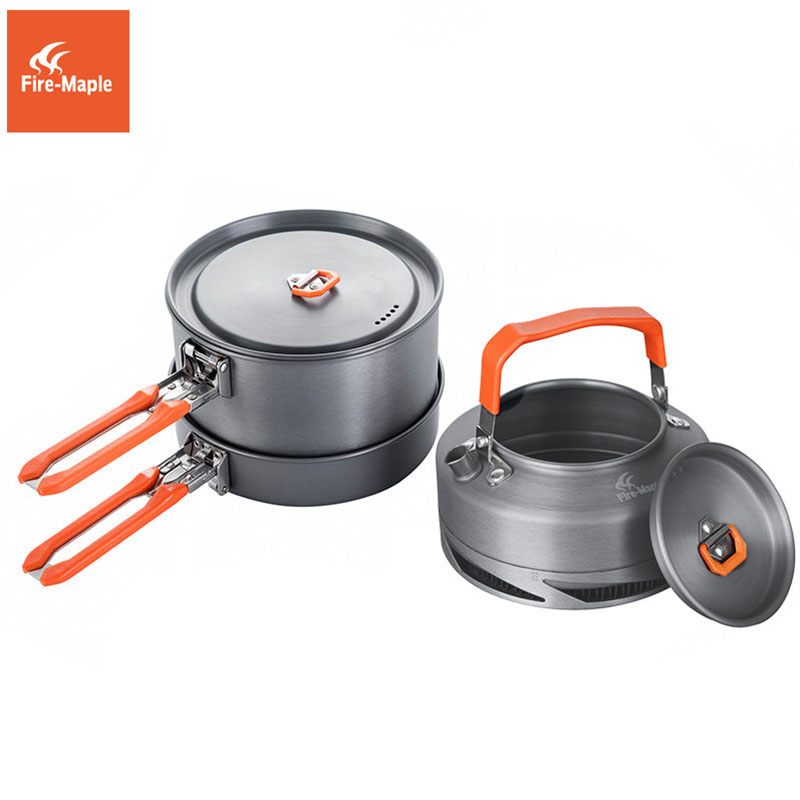 Fire Maple 캠핑 조리기구 하이킹 피크닉 열 교 - Camping Cooking Set With Kettle 리뷰 및 가격