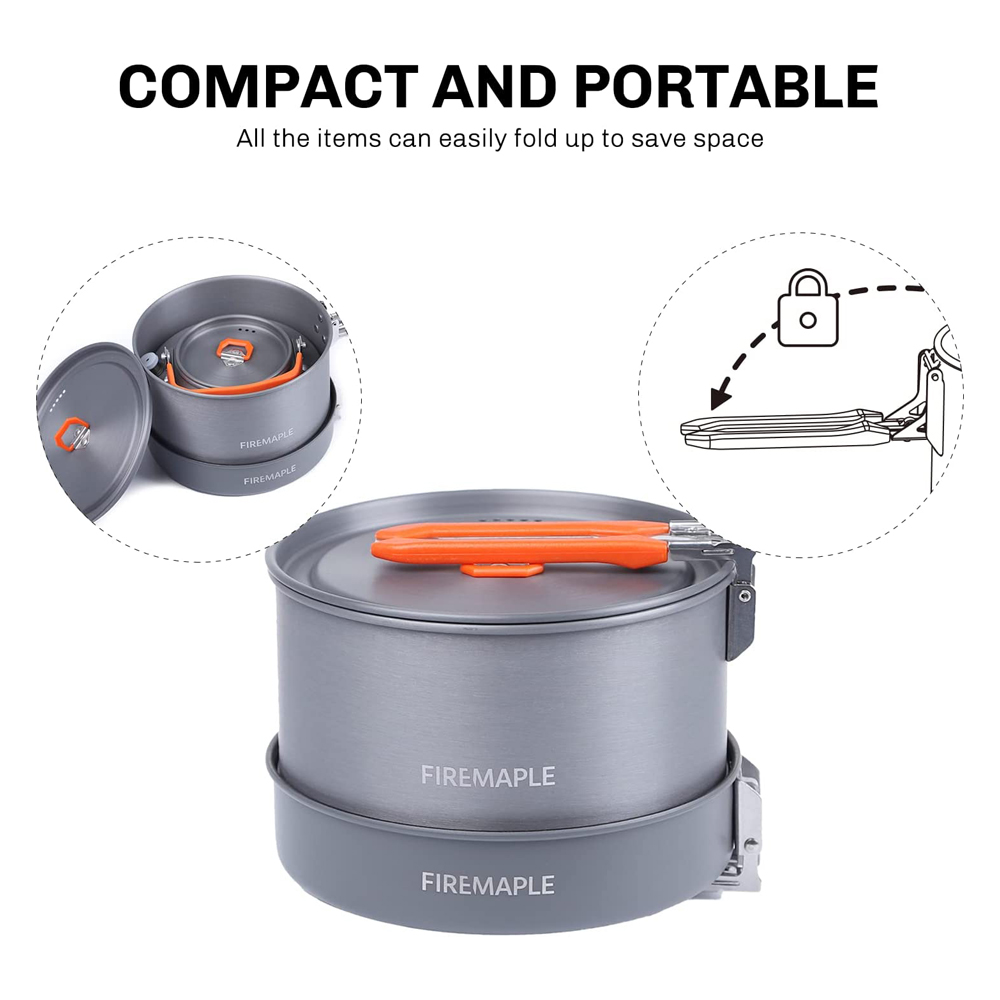 Fire Maple 캠핑 조리기구 하이킹 피크닉 열 교 - Camping Cooking Set With Kettle 리뷰 및 가격