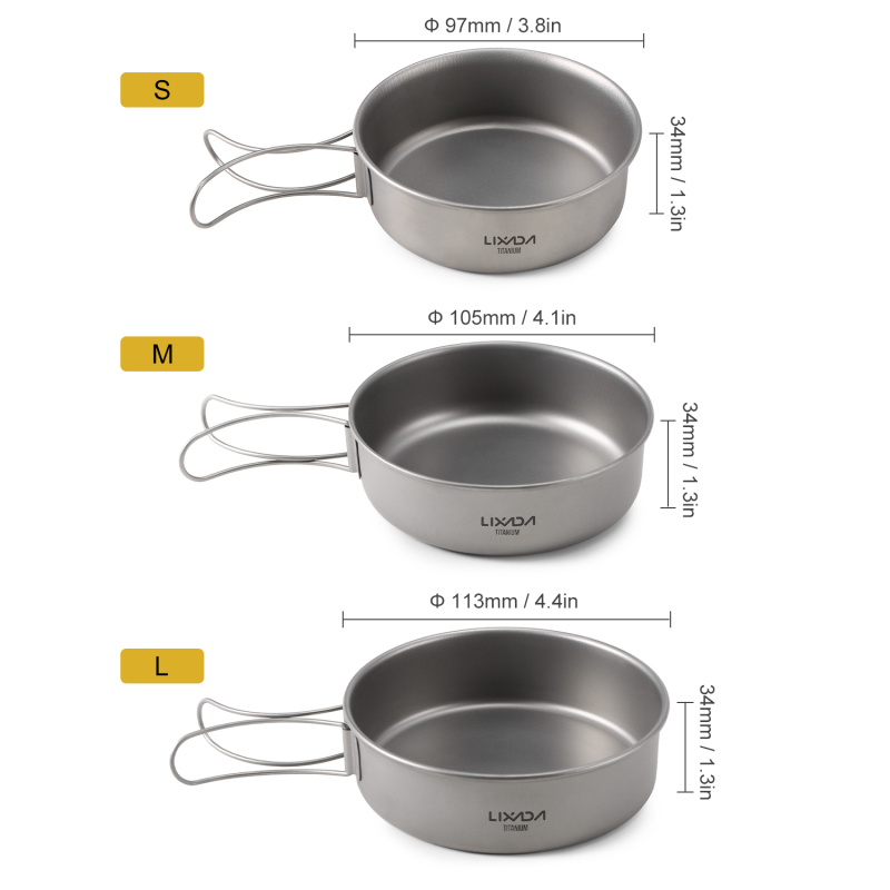 Lixada 티타늄 그릇, 초경량 티타늄 저녁 식사 그 - Mess Kit Titanium 리뷰 및 가격