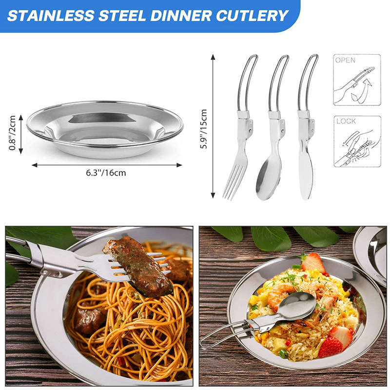 1 세트 야외 냄비 팬 캠핑 조리기구 피크닉 요리 세트 - Camping Cooking Set With Kettle 리뷰 및 가격