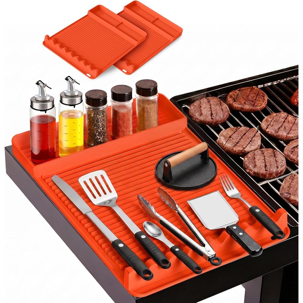 내열 실리콘 그릴 매트 - 16x11.5'' 미끄럼 방 - Camping Cooking Grill 리뷰 및 가격