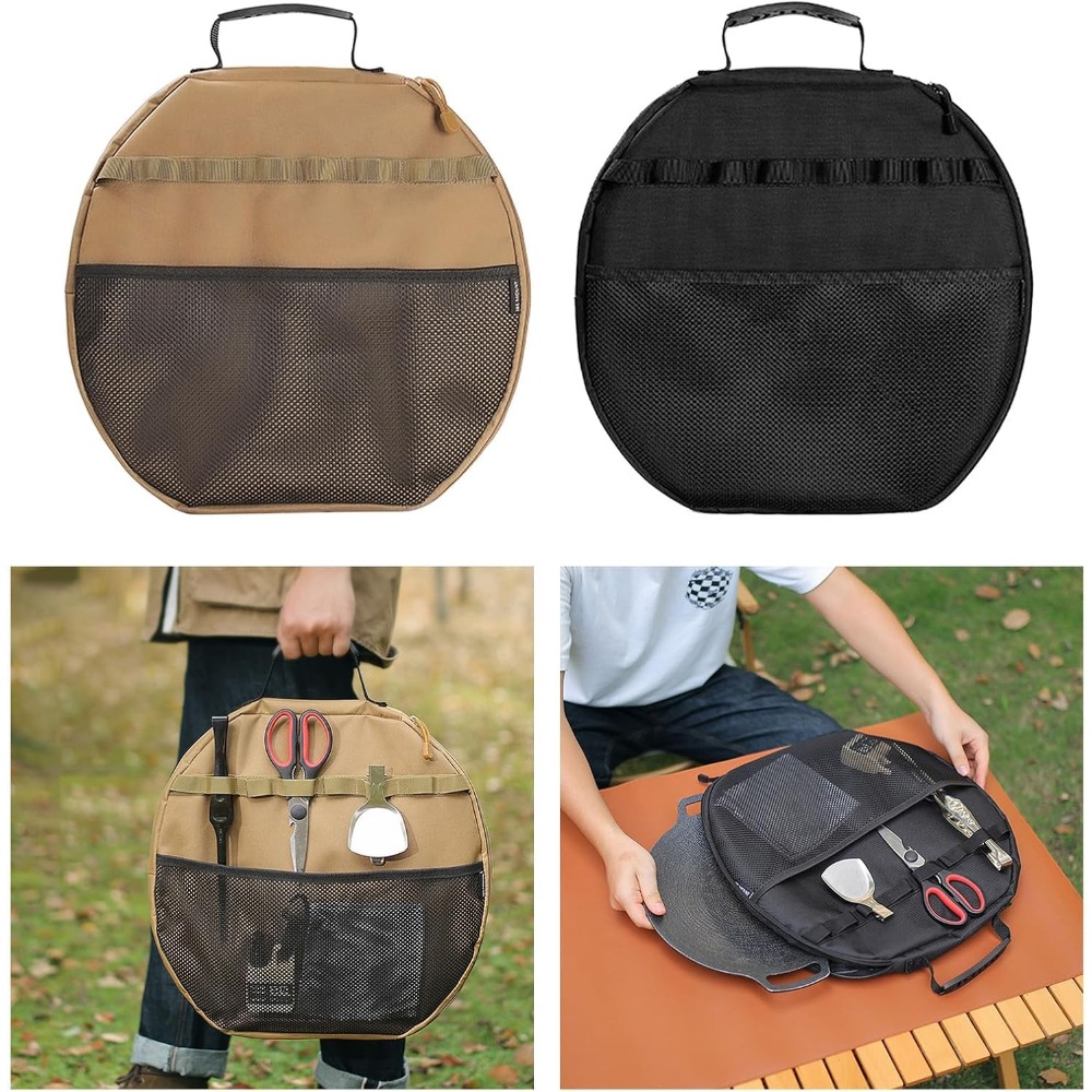 그릴 팬 보관 가방, 프라이팬 및 그릴용 휴대용 파우치 - Camping Cooking Survival 리뷰 및 가격